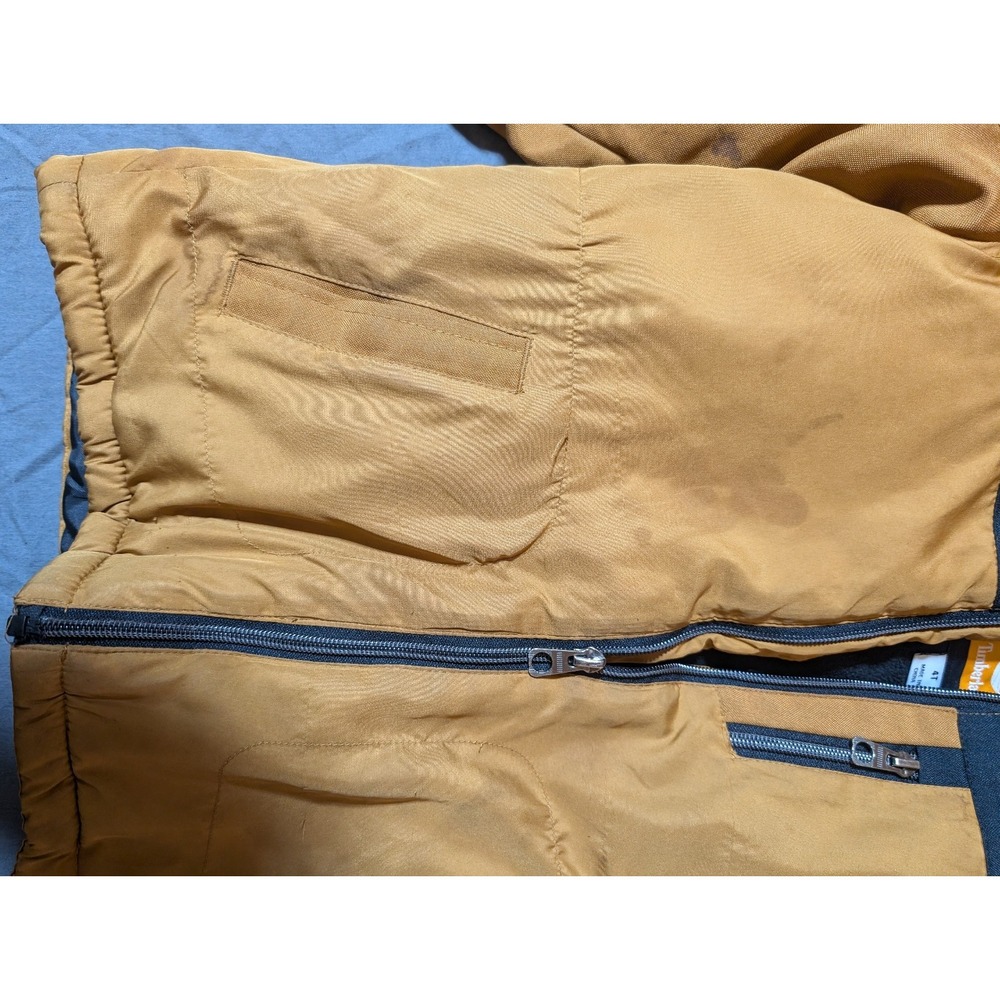 TIMBERLAND BOYS Logo Puffy‎ Jacket Mustard 4T - Picture 2 of 13